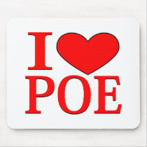 I Heart Poe Mousepads