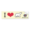 I Heart Polar Bears bumper stickers by Defenders1947 I Heart Polar Bears bumper stickers