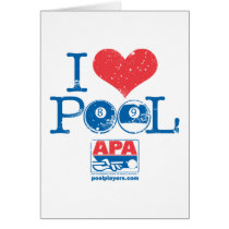 I Heart Pool Card