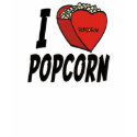 I Heart Popcorn T-shirts and Gifts shirt