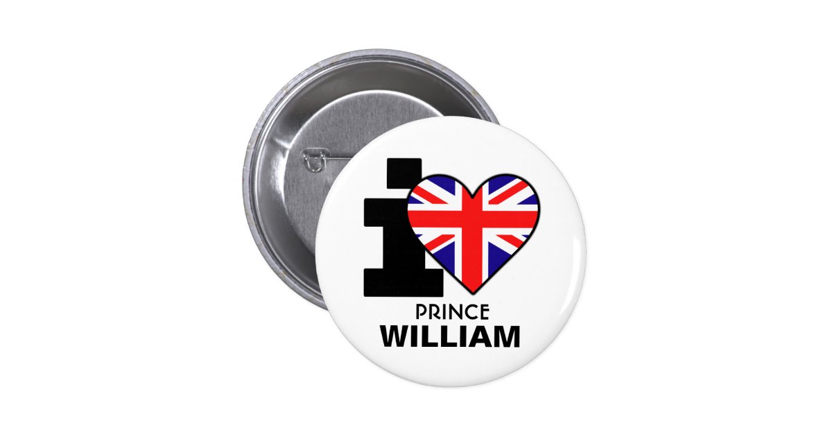I Heart Prince William Button Zazzle