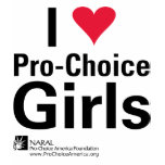 I Heart Pro-Choice Girls T-shirts