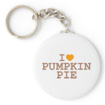 I Heart Pumpkin Pie Keychain