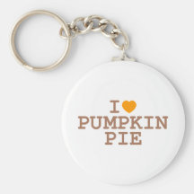 I Heart Pumpkin Pie Keychain