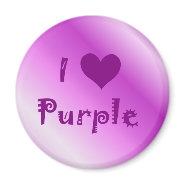 I Heart Purple magnet