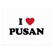 I Heart Pusan South Korea Postcards