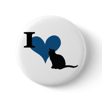 I Heart Pussy Cat buttons by fe0208 I Heart Pussy Cat buttons