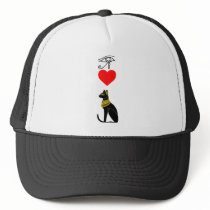 I Heart Pussy_Cat, Egyptian Hieroglyphics Mesh Hat