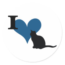 I Heart Pussy Cat stickers by fe0208 I Heart Pussy Cat stickers