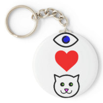 I Heart Pussy_Cattoon Keychains