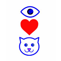 I Heart Pussy_Cattoon Tshirt