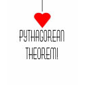 I (Heart) Pythagorean Theorem t-shirts