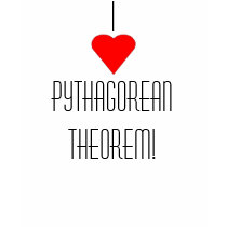 I (Heart) Pythagorean Theorem t-shirts