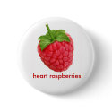 I heart raspberries! buttons by valley2390 I heart raspberries! buttons