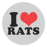 I Heart Rats Basic stickers
