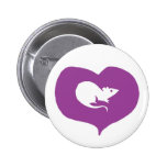 I Heart Rats Pin buttons