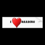 I heart reading bumper stickers