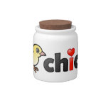 I Heart Real Chicks Candy Jar