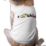 I Heart Real Chicks Dog Ringer T-Shirt