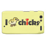 I Heart Real Chicks Case-Mate Motorola Droid RAZR Barely There Case