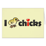 I Heart Real Chicks Note Card