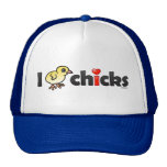 I Heart Real Chicks Trucker Hat