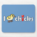 I Heart Real Chicks Mousepad