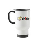 I Heart Real Chicks Travel / Commuter Mug