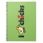 I Heart Real Chicks Notebook