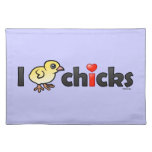 I Heart Real Chicks Placemat