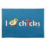 I Heart Real Chicks Placemat