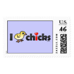 I Heart Real Chicks Stamp