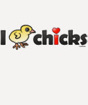 I Heart Real Chicks Ladies Raglan Fitted T-Shirt