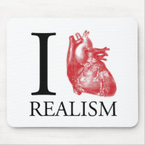 I Heart Realism Mouse Pad