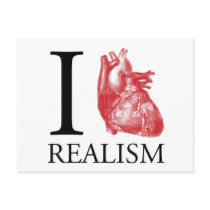 I Heart Realism Post Cards