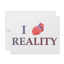 I Heart Reality Custom Invites