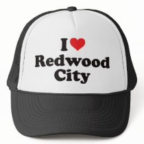 I Heart Redwood City hats