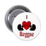 I Heart Reggae Pinback Buttons