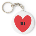 I Heart Rhode Island Keychain