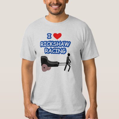 I Heart RICKSHAW RACING T-shirt