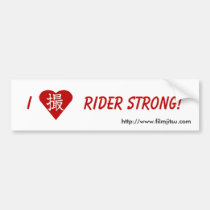 I Heart Rider Strong bumper stickers