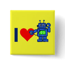I heart robot buttons