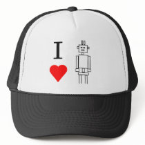 i heart robots trucker hat
