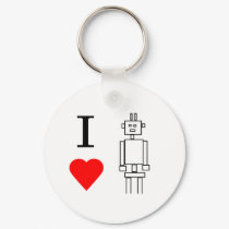 i heart robots keychains by psimawesome i heart robots keychains