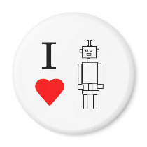 i heart robots magnets by psimawesome i heart robots magnets