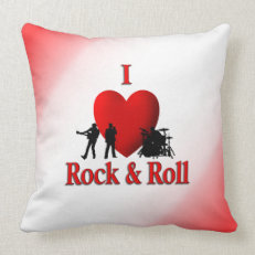 I Heart Rock and Roll Mojo Pillow