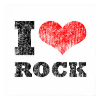 I Heart Rock Distressed Poster posters by oldrockerdude I Heart Rock Distressed Poster posters