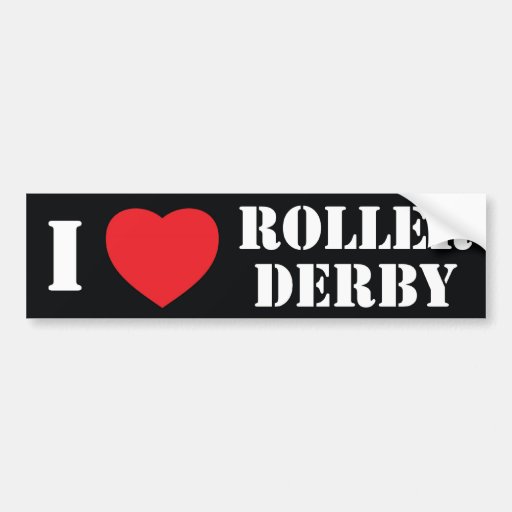 I heart Roller Derby Bumper Stickers