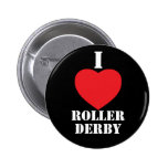 I heart Roller Derby Pinback Button