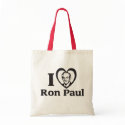 I HEART RON PAUL TOTE BAG by christina4liberty I HEART RON PAUL TOTE BAG